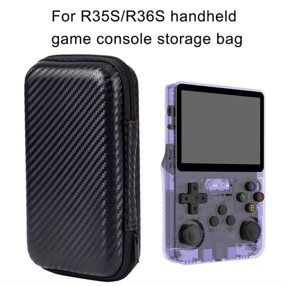Black Storage Bag for R35S Game Console for R36S Case Protective Case Large Capacity Travel Bag Handbag Dustproof