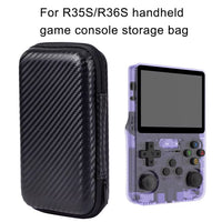 Black Storage Bag for R35S Game Console for R36S Case Protective Case Large Capacity Travel Bag Handbag Dustproof